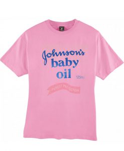 johnson baby oil logo t shirt