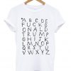 Alphabet Donald Trump T-shirt