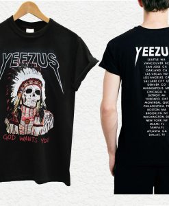 Yeezus Indian Skull T-shirt