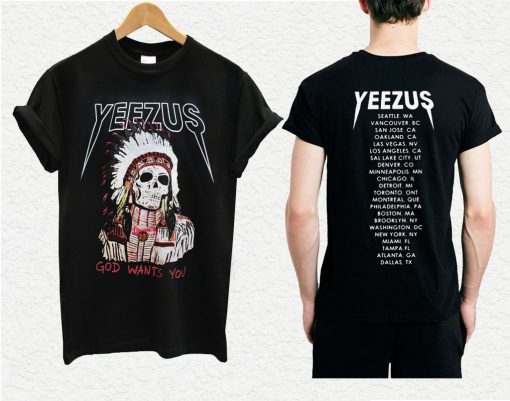 Yeezus Indian Skull T-shirt