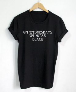 On Wednesdays We wear Black T-shirt