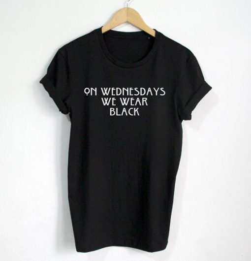 On Wednesdays We wear Black T-shirt