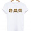 Three Wish Monkeys Emoji T-shirt