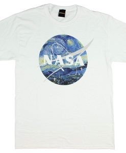 Van Gogh Starry Night Nasa Logo T-shirt
