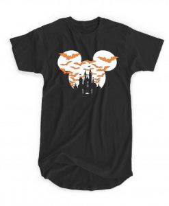 Mickey Halloween Disney Castle T-shirt