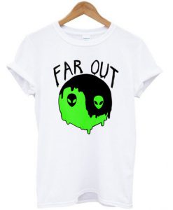 Far Out Yin Yang Alien Planet T-shirt