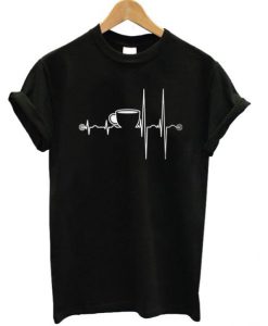 Cup A Coffee Heartbeat T-shirt