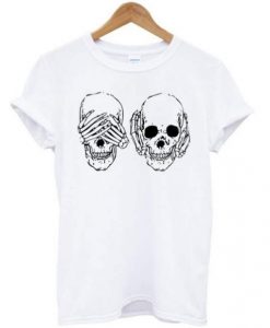 Skull Hear See No Evil T-shirt