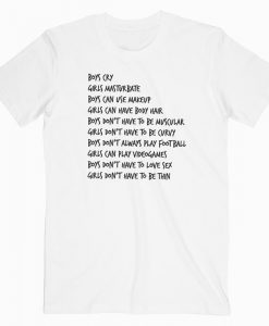 Boys Meet Girls Quote T-shirt