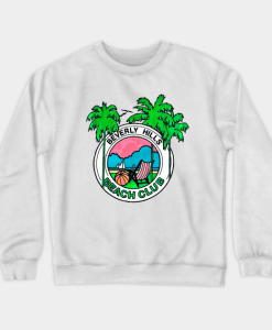 Beverly Hills Beach Club Retro Summer Design Sweatshirt