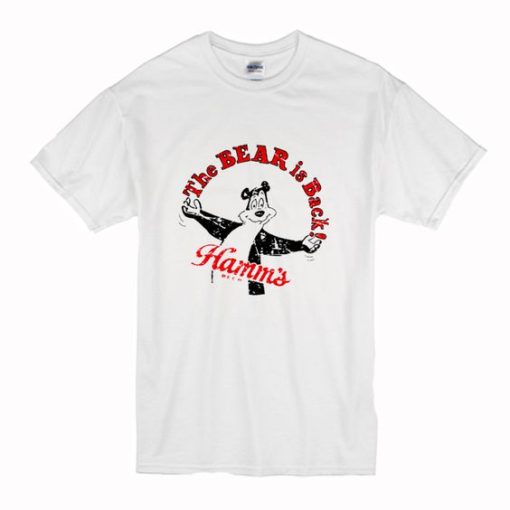 Cool Retro Hamm's Beer Bear is Back T-Shirt