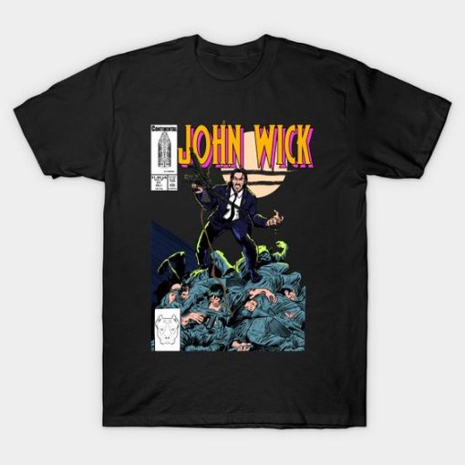 John Wick Comic Book Cover T-Shirt