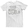 MTV The Real World Sketch Word Stack Logo T-shirt