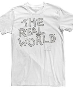 MTV The Real World Sketch Word Stack Logo T-shirt