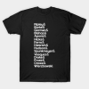 Sulaco Crew Helvetica List T-shirt