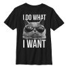 I Do What I Want Sunglasses Cat T-shirt