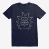 Rick And Morty Rick Face Outline T-Shirt