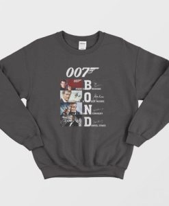 007 Bond Pierce Brosnan Roger Moore Sean Connery Daniel Sweatshirt