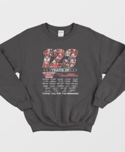 123 Years Of The Greatest Nfl Teams Arizona Cardinals Signatures Sweatshirt