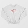 A Lil’ Bougie Red Rose Sweatshirt