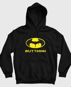 Buttman Batman Parody Logo Hoodie