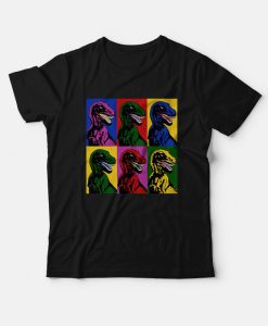 Jurassic Park Dinosaur Pop Art T-Shirt