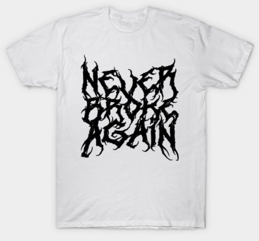 Never Broke Again YoungBoy Metal Font T-shirt