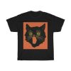 Black Cat Halloween Themed T-Shirt