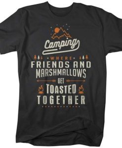 Camping Friends and Marshmallows T-Shirt