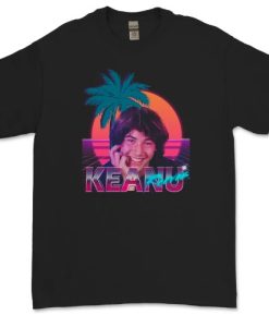 Keanu Reeves Retrowave Homage T-shirt