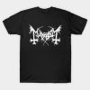 Mayhem Band Merchandise White Logo T-shirt