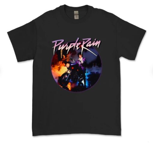 Purple Rain Prince Tribute Homage T-shirt