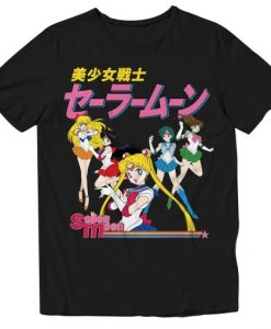 Sailor Moon Scouts Kanji T-shirt