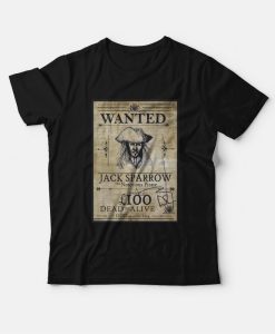 Wanted Jack Sparrow The Notorious Pirate T-Shirt