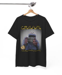 Cookie Monster Wu tang CREAM Cookie Rules Everything Around Me T-Shirt thd