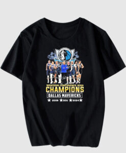 Dallas Mavericks 3 Times Champions Western Conference T Shirt