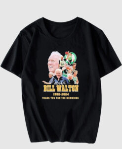 Funny Boston celtics bill walton 1952-2024 thank you For The Memory T Shirt