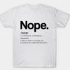 Nope Dictionary T-Shirt thd